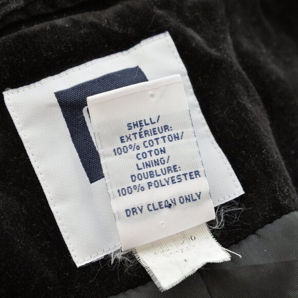 Vintage Y2K Black Velvet Gap Blazer Sz 8 - Picture 6 of 9